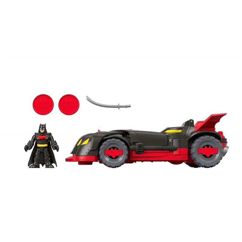 Imaginext DC Super Friends, Ninja Armor Batmobile, Black/Red Image 21