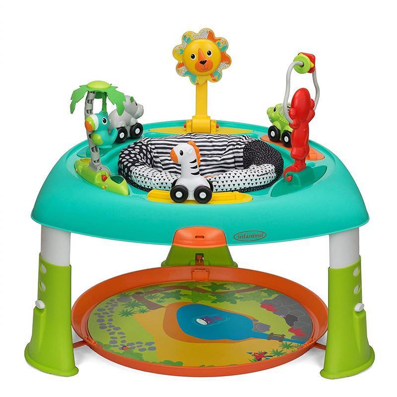 Infantino 2-in-1 Sit, Spin & Stand Entertainer 360 Seat & Activity Table Image 2