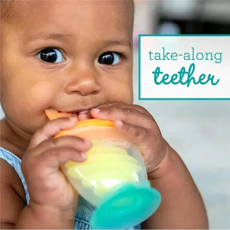 Infantino - 3-in-1 Teether, Taste & Take-Along Teethers, Combo Strawberry & Orange Image 3