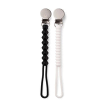 Infantino - All-In-One Pacigrip Silicone Holder 2Pk, Black/White Image 1