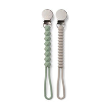 Infantino - All-In-One Pacigrip Silicone Holder 2Pk, Sage Green Image 1