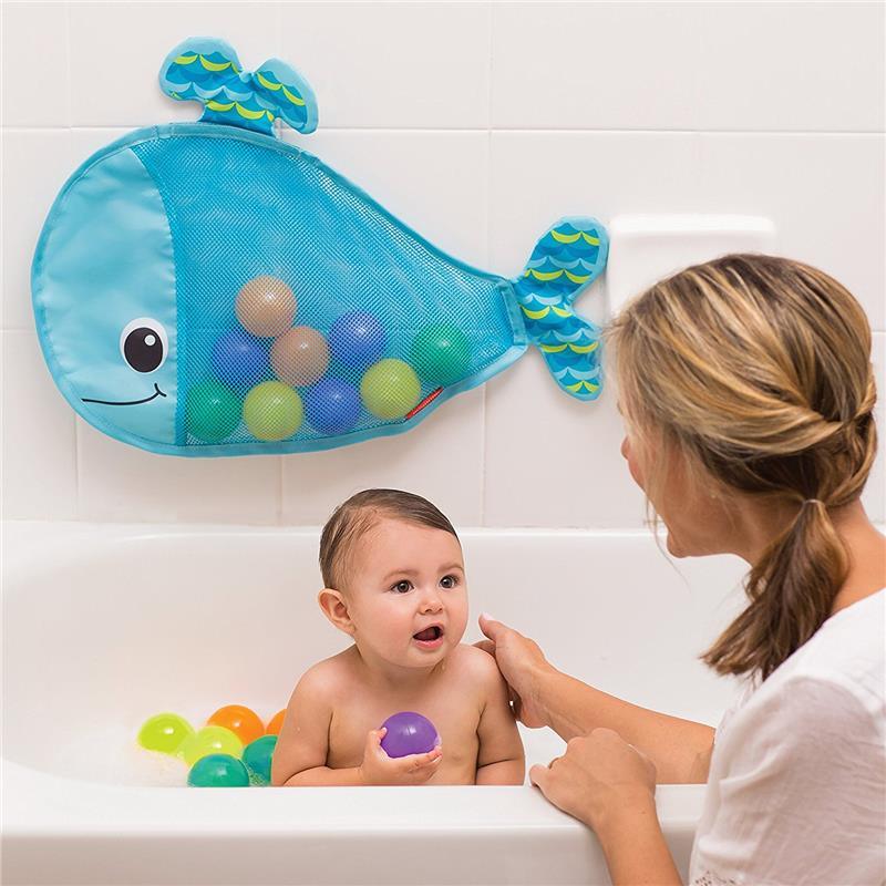 Infantino Ball Belly Stick & Store Whale, Blue Image 5