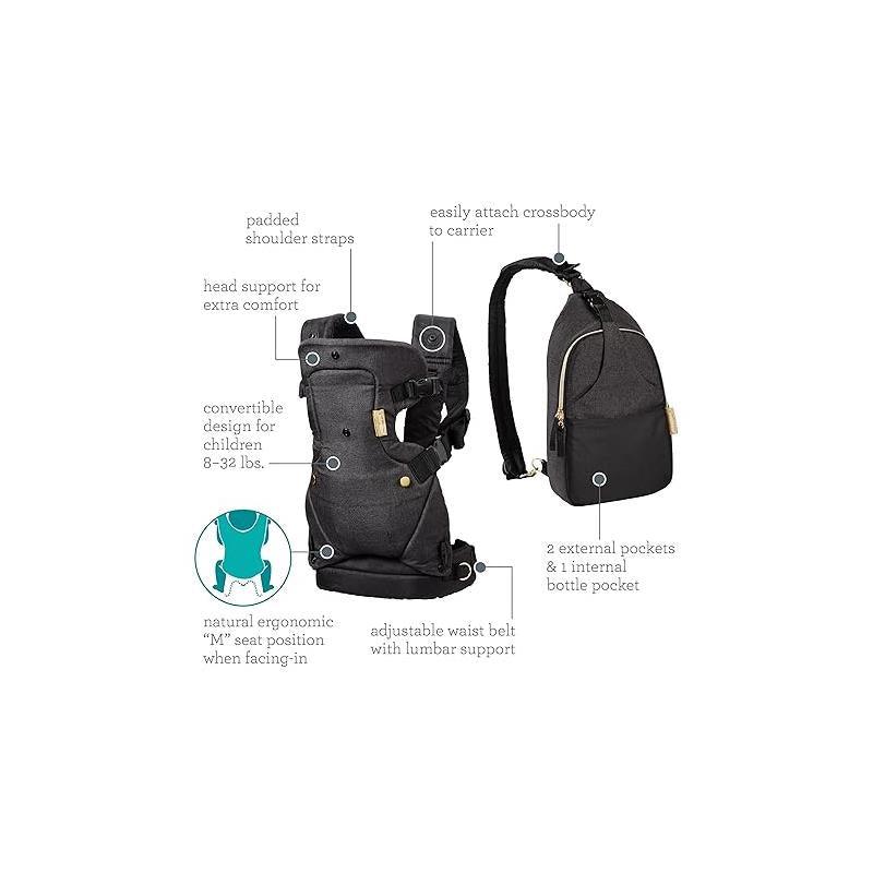 Infantino - Flip 4-In-1 Convertible Carrier & Crossbody Diaper Bag Set Image 6