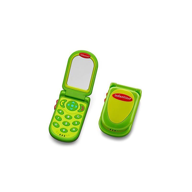 Infantino Flip & Peek Fun Phone - Green Image 1