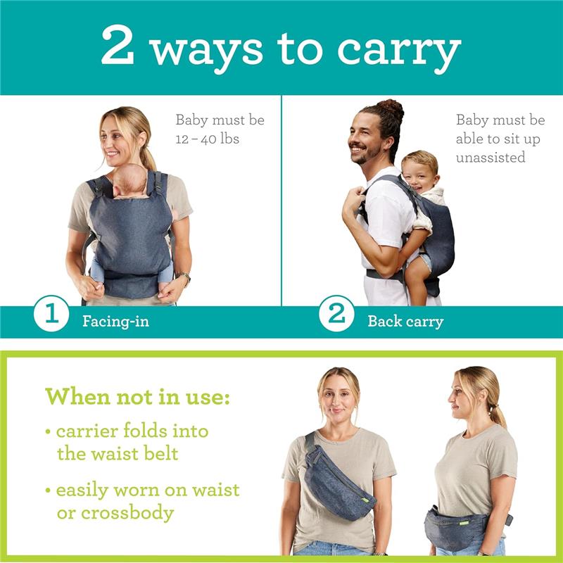 Infantino - Fold & Go 2-In-1 Carrier Image 3