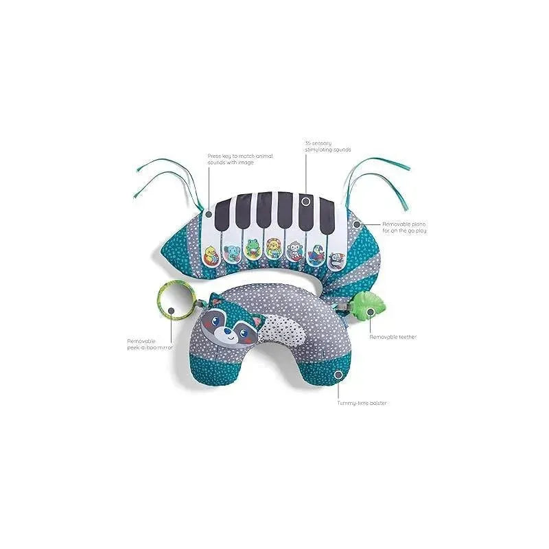 Infantino - Grow With Me 3-In-1 Tummy Time Piano, Raccoon Image 6