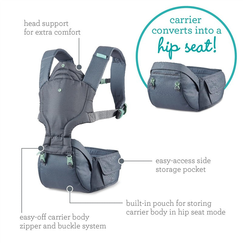 Infantino - Hip Rider Plus 5-In-1 Hip Seat Carrier Image 6