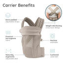 Infantino Honey Blossom Airy Baby Carrier - Moon Beam Image 3