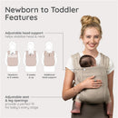 Infantino Honey Blossom Airy Baby Carrier - Moon Beam Image 4