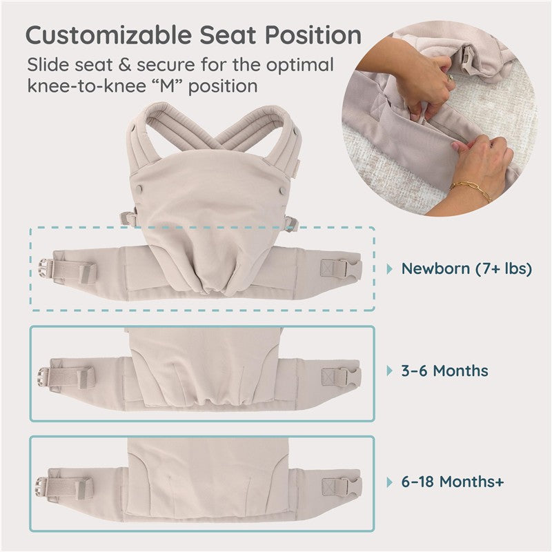 Infantino Honey Blossom Airy Baby Carrier - Moon Beam Image 5