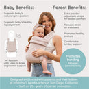 Infantino Honey Blossom Airy Baby Carrier - Moon Beam Image 6