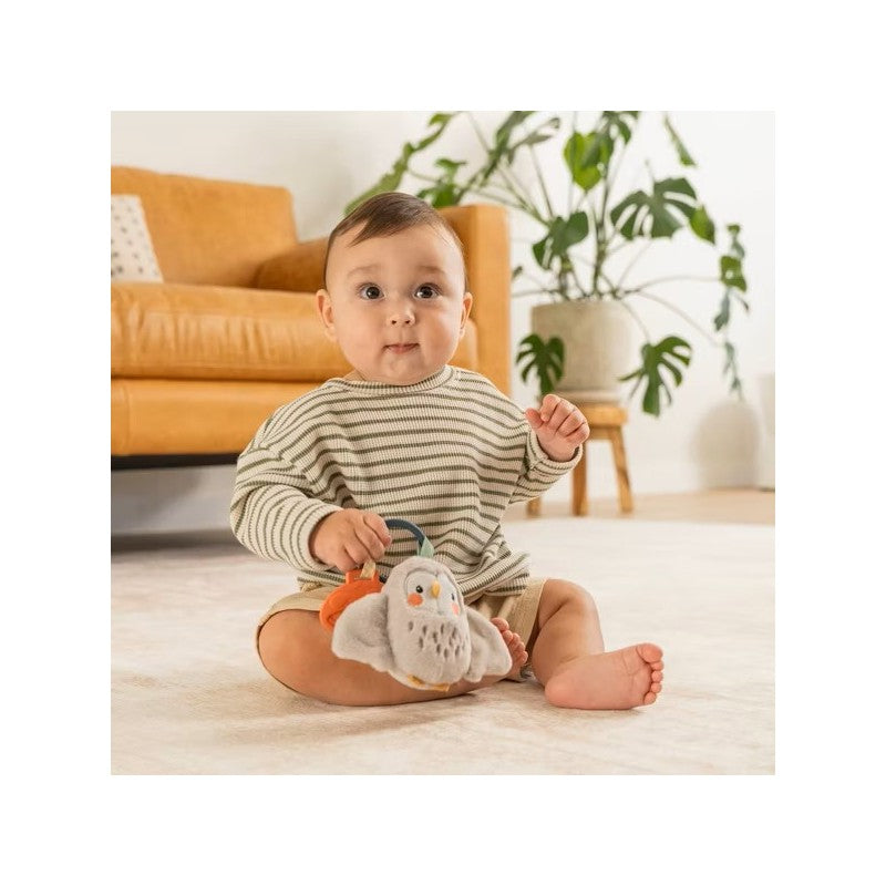 Infantino Mini Plushy Pal & Teether - Olive the Owl Image 8