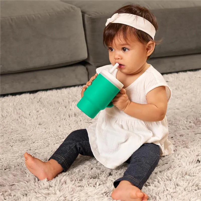 Infantino - My 1St Tumbler - Soft Silicone 9 Oz, Alpine Image 4