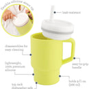 Infantino - My 1St Tumbler - Soft Silicone 9 Oz, Citrus Image 8