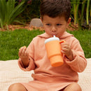 Infantino - My 1St Tumbler - Soft Silicone 9 Oz, Creamsicle Image 5