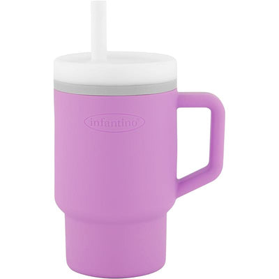 Infantino - My 1St Tumbler - Soft Silicone 9 Oz, Lilac Image 1