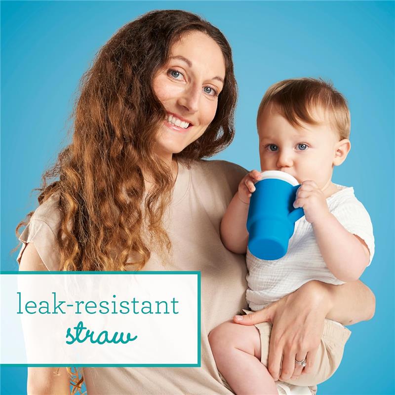 Infantino - My 1St Tumbler - Soft Silicone 9 Oz, Ocean Image 3