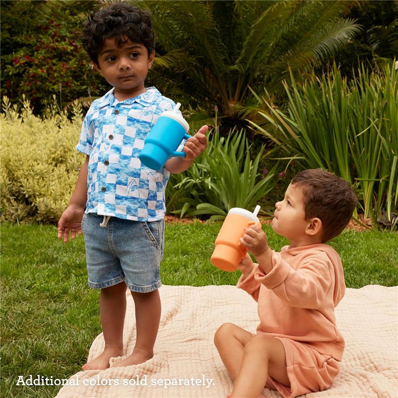 Infantino - My 1St Tumbler - Soft Silicone 9 Oz, Ocean Image 5