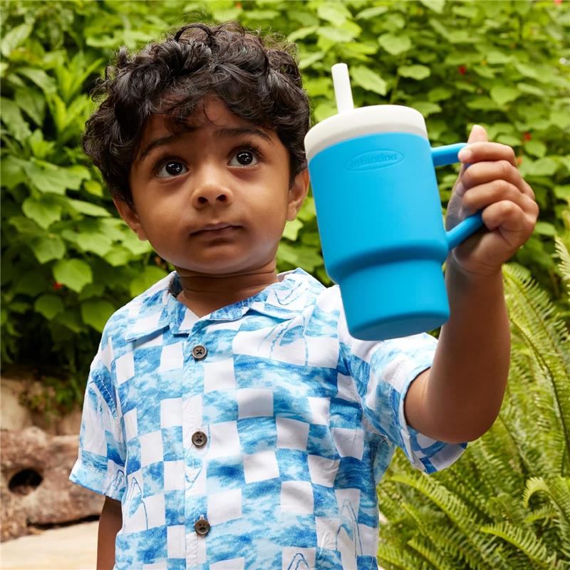 Infantino - My 1St Tumbler - Soft Silicone 9 Oz, Ocean Image 6