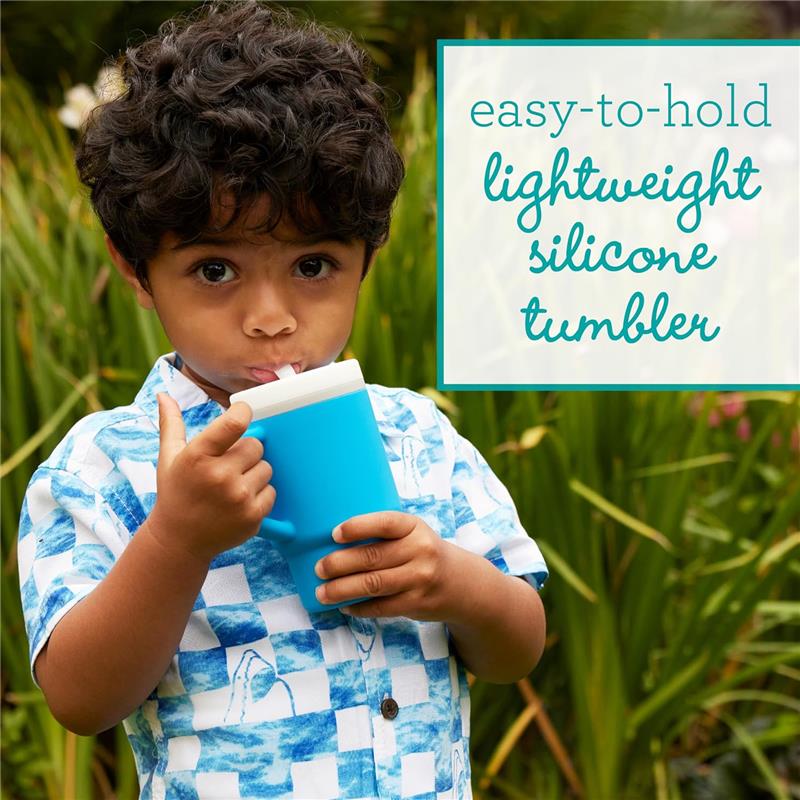 Infantino - My 1St Tumbler - Soft Silicone 9 Oz, Ocean Image 8