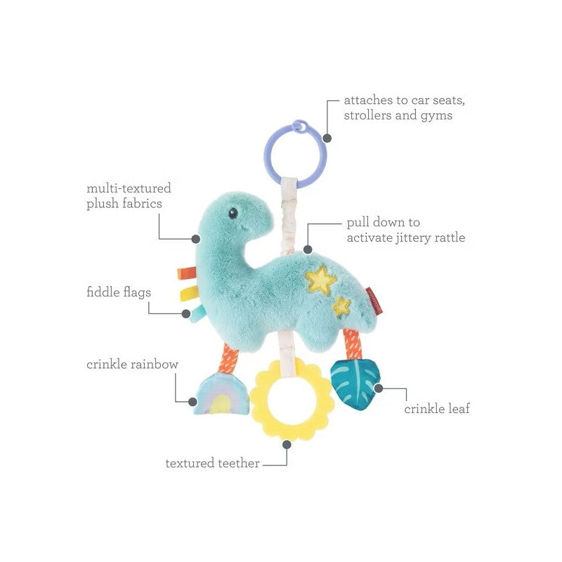 Infantino Pull & Shake Jittery Pal - Dino Image 4