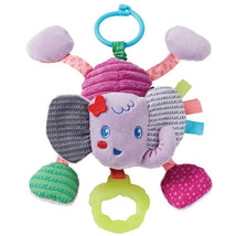 Infantino - Pull & Shake Jittery Pal - Elephant Purple - Baby toy Image 1