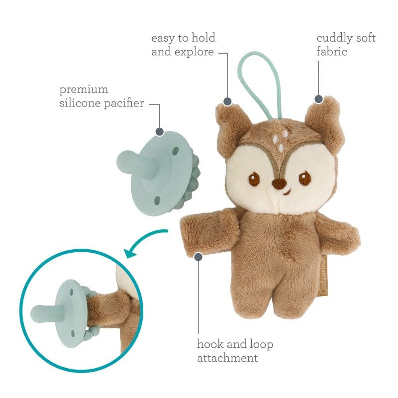 Infantino Snuggle & Soothe PaciPal - Deer Image 5