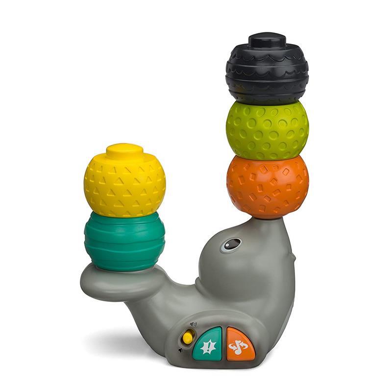 Infantino Stack & Spin Seal, Multicolor Image 1