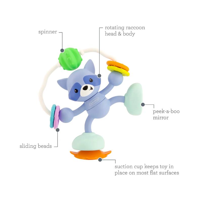 Infantino - Stick & Spin Pal, Raccoon Image 4
