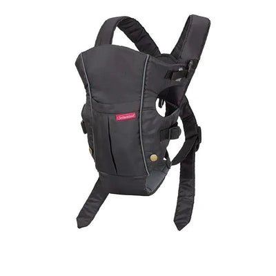 Infantino Swift Classic Baby Carrier in black, designed for comfortable baby carrying with adjustable straps and a secure fit.