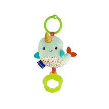 Infantino - Wee Wild Ones Chime & Go Tag Along Pal, Narwhal Image 1