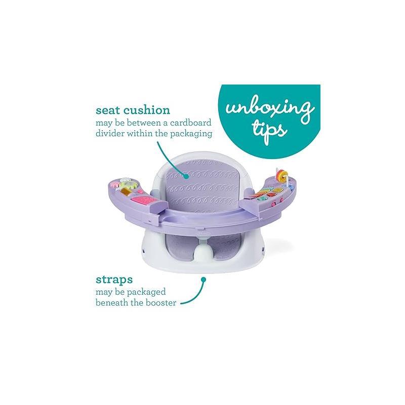 Infantino - Wee Wild Ones Music & Lights 3-In-1 Discovery Seat & Booster, Lavender Image 5