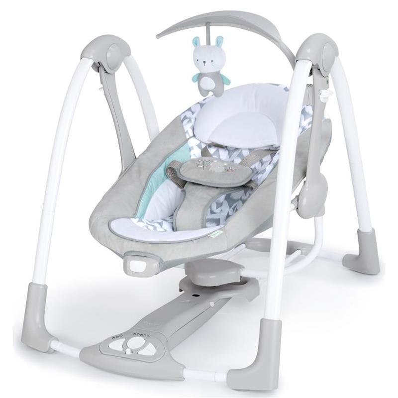 Ingenuity - ConvertMe 2-in-1 Compact Portable Automatic Baby Swing & Infant Seat, Raylan Image 1