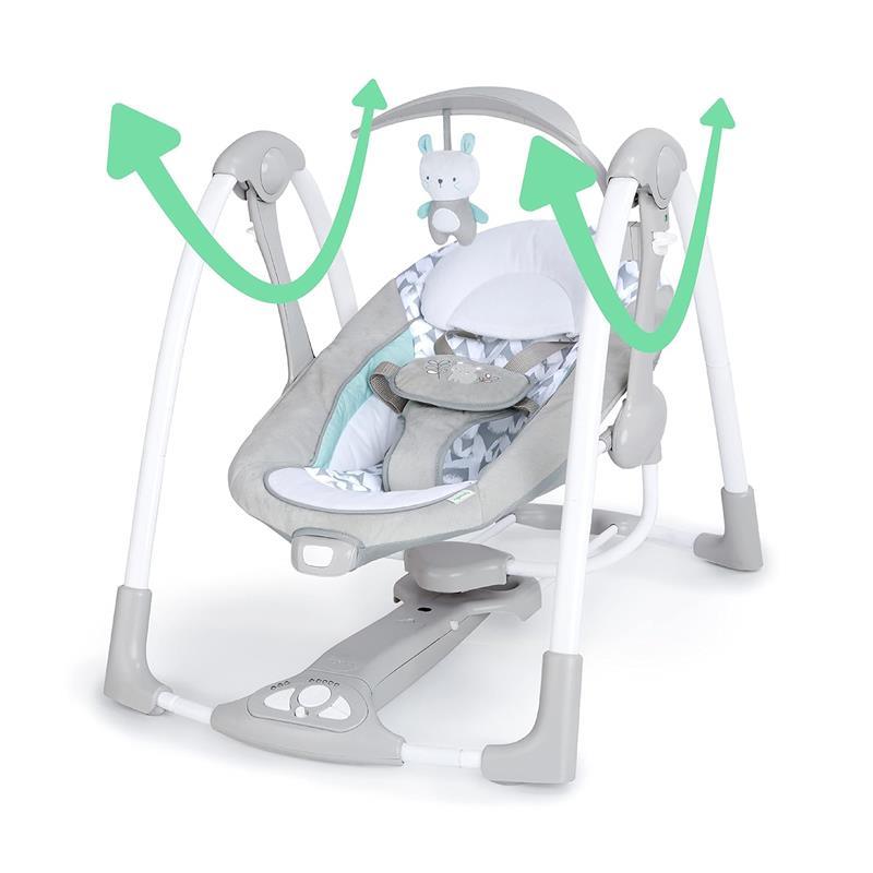 Ingenuity - ConvertMe 2-in-1 Compact Portable Automatic Baby Swing & Infant Seat, Raylan Image 6