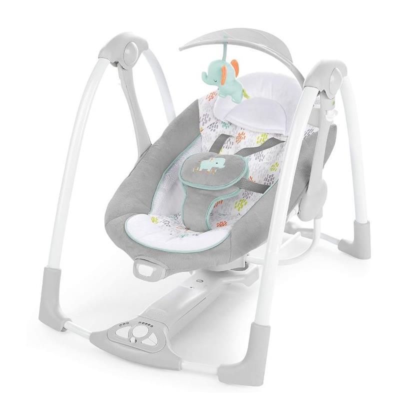 Ingenuity - ConvertMe 2-in-1 Compact Portable Automatic Baby Swing & Infant Seat, Wimberly Image 1