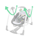 Ingenuity - ConvertMe 2-in-1 Compact Portable Automatic Baby Swing & Infant Seat, Wimberly Image 5