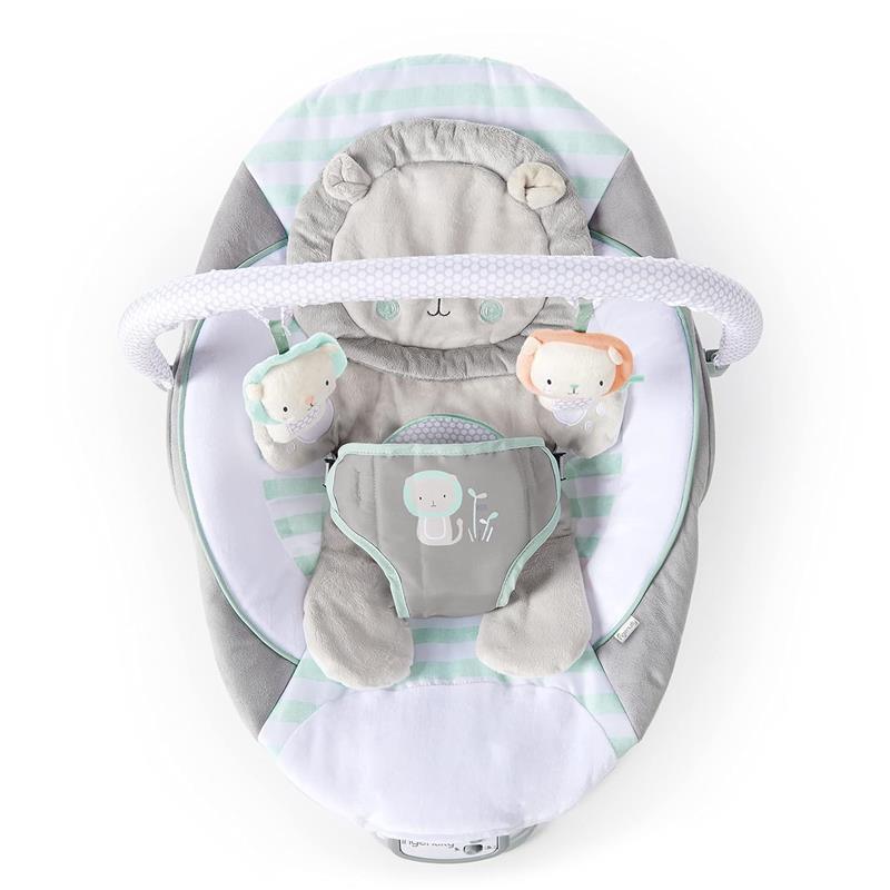 Ingenuity - Baby Bouncer Seat with Vibration and Music, Landry The Lion Image 2