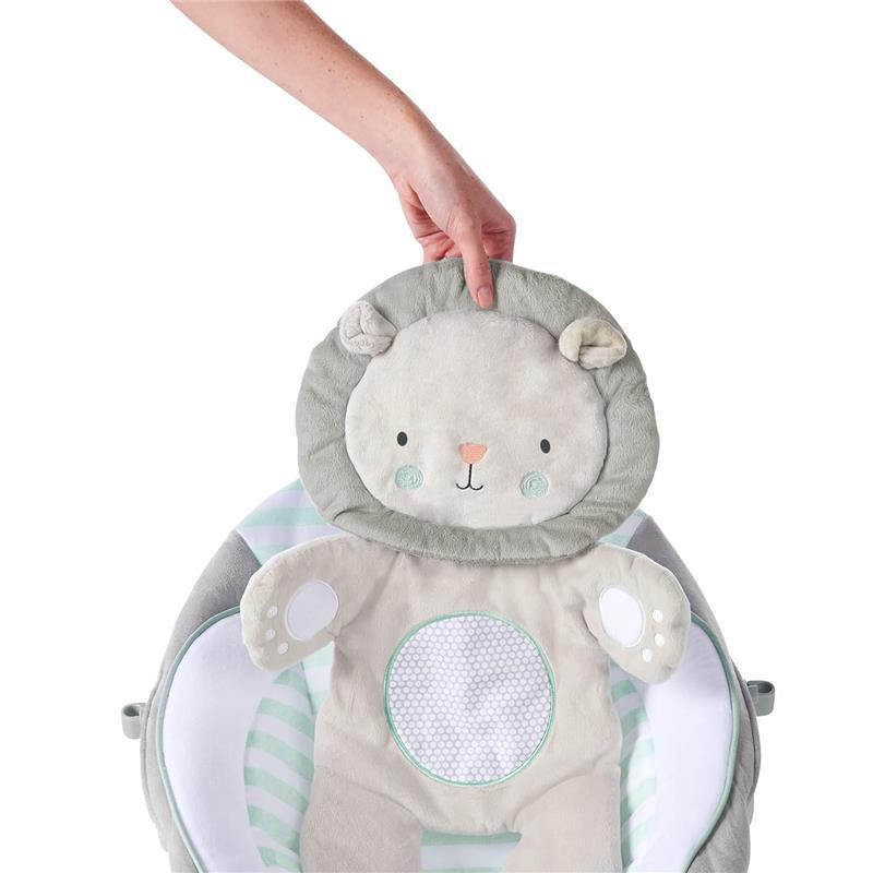 Ingenuity - Baby Bouncer Seat with Vibration and Music, Landry The Lion Image 4