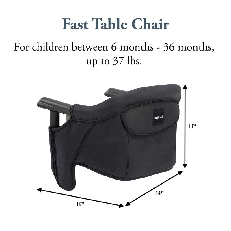 Inglesina Fast Table Chair - Black Image 3
