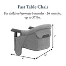 Inglesina Fast Table Chair - Stone Gray Melange Image 3