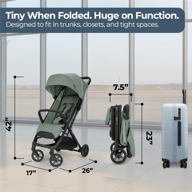 Inglesina - Quid³ Compact Lightweight Stroller - Planet Green Image 5