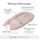 Inglesina Welcome Pod Lounger - Delicate Pink Image 3
