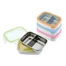 Innobaby - Keepin' Fresh Stainless Steel Divided Bento Snack Box, 11 oz, Green Image 9