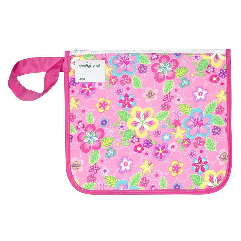 Iplay Baby - Reusable Insulated Snack Bag, Pink Flower Field, 6M Image 1