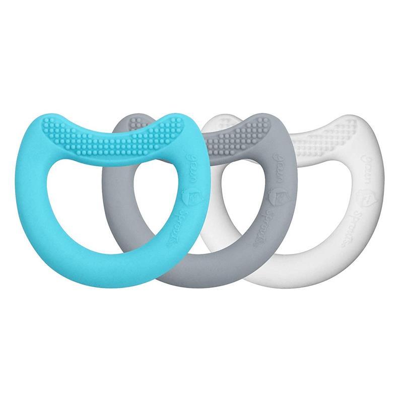 Iplay - First Teethers Made From Silicone (3Pk), Aqua Set 3 Mo+ Image 1