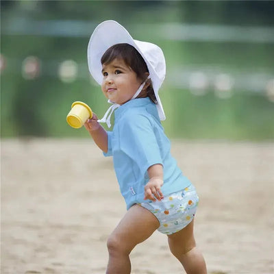 Iplay - Fun Pull-Up Reusable Absorbent Swimsuit Diaper, Light Aqua Sea Friends.