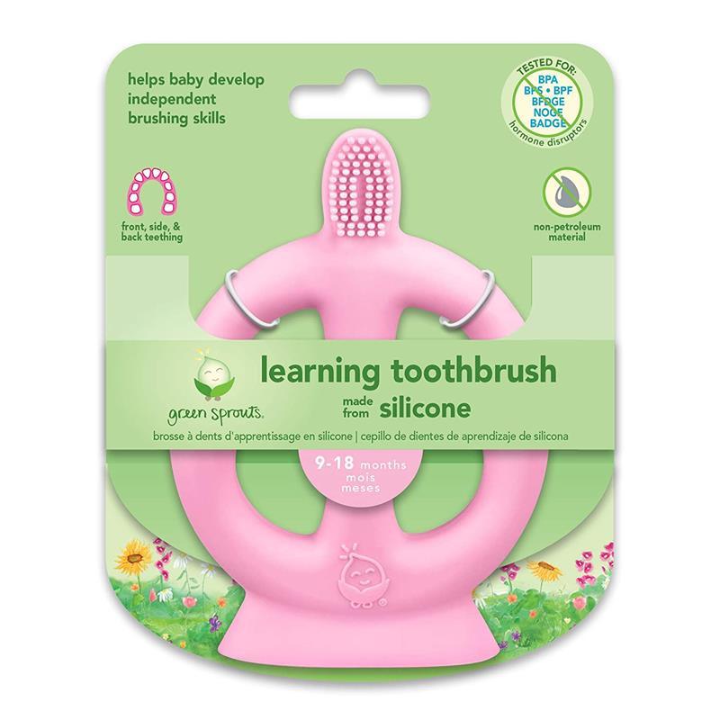 Iplay - Learning Toothbrush Made From Silicone, Pink, 9/18M Image 3