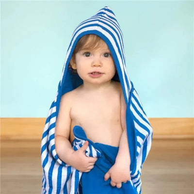 Iplay - Muslin Hooded Towel Made From Organic Cotton, White Image 2