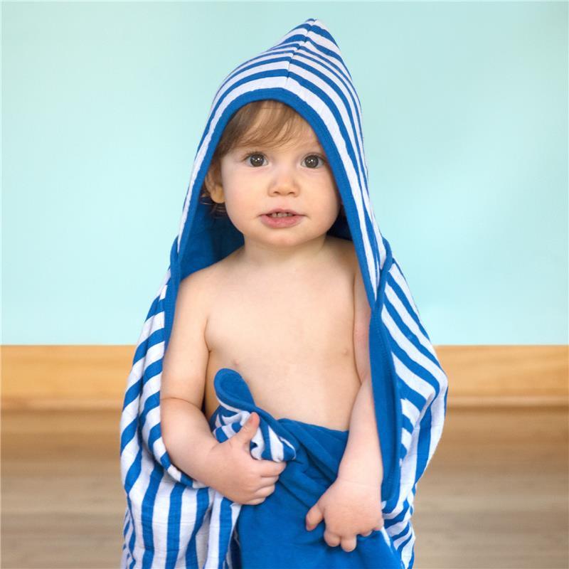 Iplay - Muslin Hooded Towel Made From Organic Cotton, White Image 2