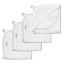 Iplay - Muslin Washcloths Made From Organic Cotton (4Pk), White Image 1